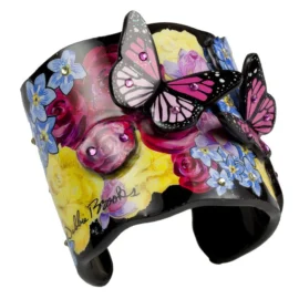 Cuff Wide – Floral Butterfly