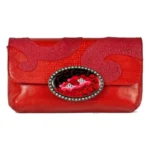 Fashion Clutch – Red – Red Snake Lace Magnafab