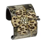 Wide Cuff – Crystal Safari
