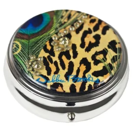 Pill Box Leopard Peacock