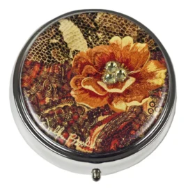 Pill Box – Paisley Peach