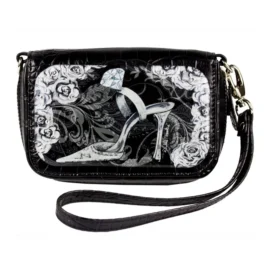 Wrist  Bag Cell Phone Holder- Diamond Shoe