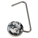 Purse Hanger – Black and White Flower