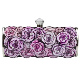 Long Clutch – Lavendar Flowers