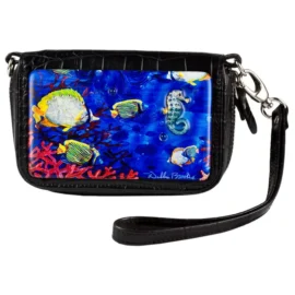 Wrist Bag cell phone holder – Black – Under The Sea