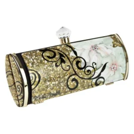 Long Clutch – Art Nouveau – Gold Flower Vine – Luxury Edition