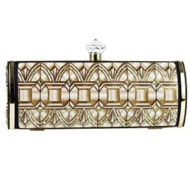Long Clutch – Art Nouveau – Gold Arches
