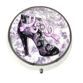 Pill Box – Breast Cancer Ribbon