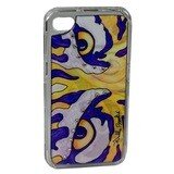 Clear cover – Purple & Orange Tiger