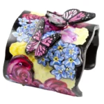 Cuff Wide – Floral Butterfly