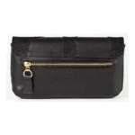 Fashion Clutch – Black – Silver Hardware