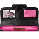 Fashion Clutch – Black – Silver Hardware