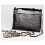 Wallet – Black Leather – Silver Hardware – Martini Time Mini-Magnafab