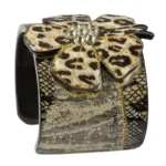 Wide Cuff – Crystal Safari