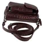 Wrist Bag Cell Phone Holder – Red Wicker Flower