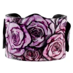 Wide Cuff – Lavendar Flowers