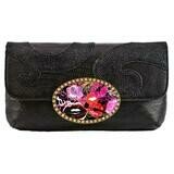 Fashion Clutch – Black Snake – Lips