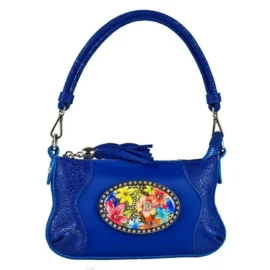 Tiny Shoulder – Blue – Blue Leopard Glow