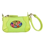Tiny Shoulder – Lime Green – Leopard Blue Glow