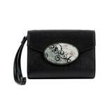 Fashion Cross Body – Black silver HW – Silver Flower Vine