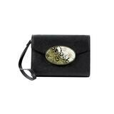 Fashion Cross Body – Black gold HW – Gold Flower Vine