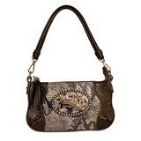 Tiny Shoulder – Olive Leather – Gold Hardware – Brown Rose Chain Magnafab