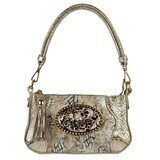 Tiny Shoulder – Metallic Gold – Brown Paisley Magnafab