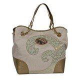 Casual Tote – Gold – Brown Rose Chain Magnafab