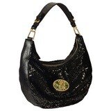 Hobo- Black – Gold Hardware – Leopard Magnafab