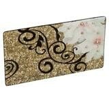 Box Clutch MagnaFab – Gold Flower Vine