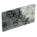 Box Clutch MagnaFab – Silver Flower Vine