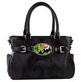 Day Shoulder – Black – Silver Hardware- Frog Magnafab