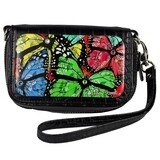 Wrist Bag cell phone holder – Black – Five Butterflies