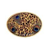 Buckle Leopard Peacock