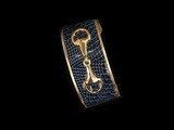 Gold Wide BL Leather Bit