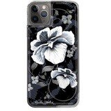 Clear Cover – Black and White Flower